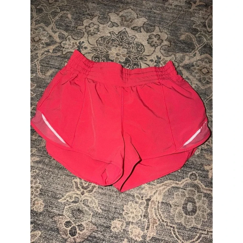 Lululemon Hotty Hot Shorts High Rise Pink Raspberry